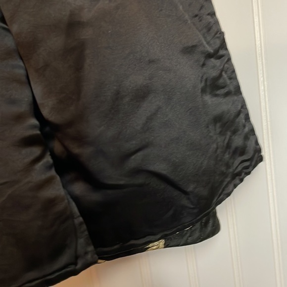 Handmade Quilted Asian Inspired Black & Gold Bamboo Print Jacket‎ - Picture 7 of 8